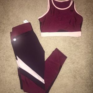 Fabletics 2 piece workout ensemble